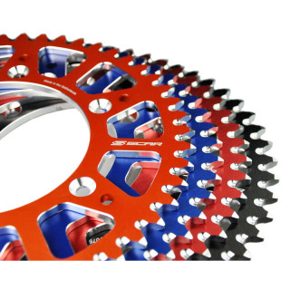 Couronne Scar Aluminium Anti boue - 520 SRS530-51BK | Oxmoto