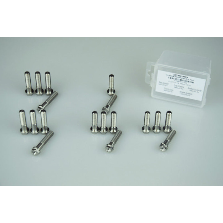 Visserie titane Scar 18 pcs kit vis train avant Yamaha yz 450 f 2020-2021