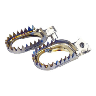 Repose-pieds Scar anti-boue en titane | Oxmoto