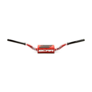 Guidon Scar o² low graphic colour rouge | Oxmoto