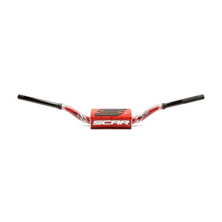 Guidon Scar o² low graphic colour rouge | Oxmoto