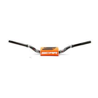 Guidon Scar O² Low - Graphic Colour noir S9142BK-OR | Oxmoto