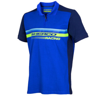 Polo sherco paddock bleu | Oxmoto