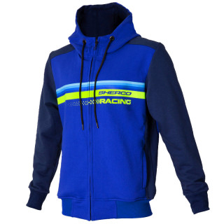 Sweat à capuche sherco paddock bleu | Oxmoto