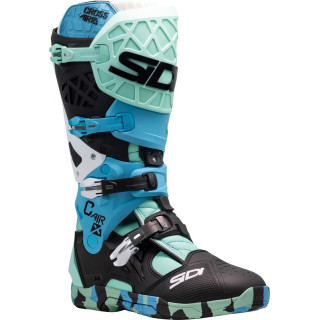 Bottes Sidi Crossair X - Messy / Cyan | Oxmoto