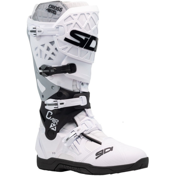 Bottes Sidi Crossair X - blanc / noir | Oxmoto