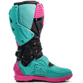 Bottes Sidi Crossfire 3 SRS - noir / Menthe / rose | Oxmoto
