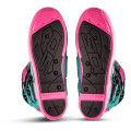 Bottes Sidi Crossfire 3 SRS - noir / Menthe / rose | Oxmoto