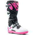 Bottes Sidi Crossfire 3 SRS - noir / blanc / rose | Oxmoto