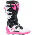 Bottes Sidi Crossfire 3 SRS - noir / blanc / rose | Oxmoto