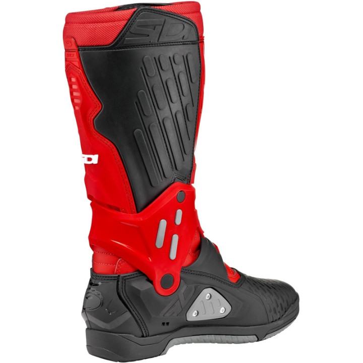 Bottes Sidi Crossair - noir / rouge | Oxmoto