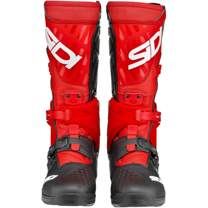 Bottes Sidi Crossair - noir / rouge | Oxmoto