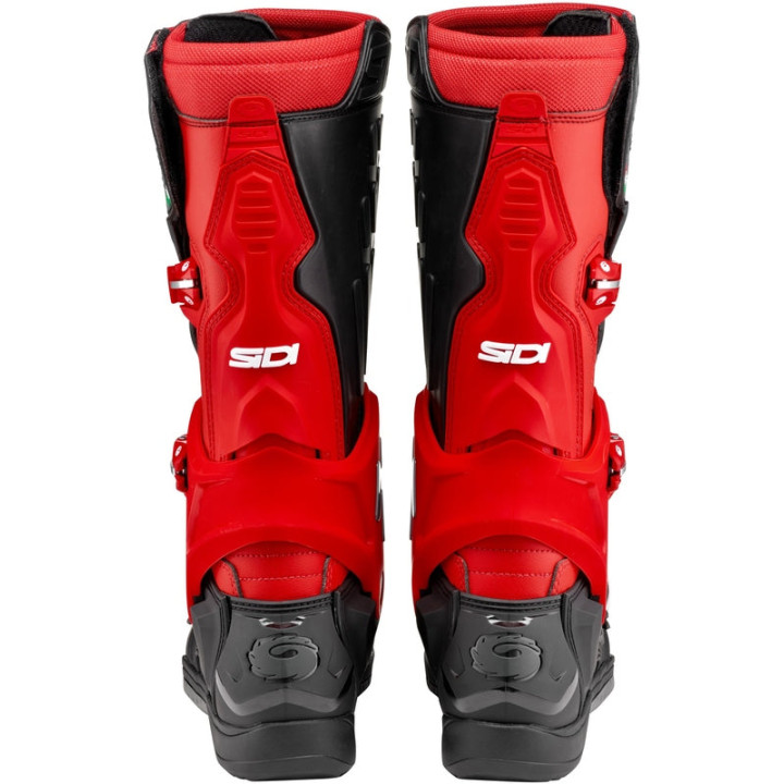 Bottes Sidi Crossair - noir / rouge | Oxmoto