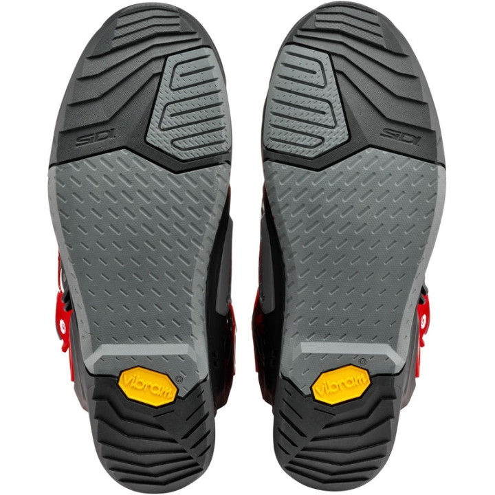 Bottes Sidi Crossair - noir / rouge | Oxmoto
