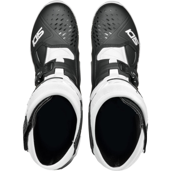 Bottes Sidi Crossair - noir / blanc | Oxmoto