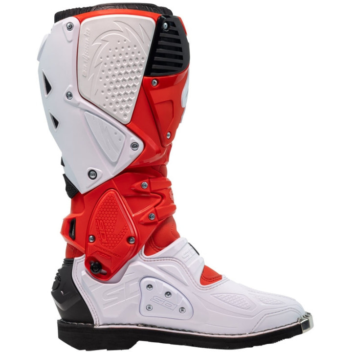 Bottes Sidi Crossfire 3 - rouge / blanc | Oxmoto