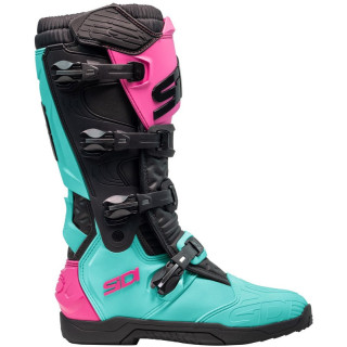 Bottes Sidi XPower SC - Menthe / noir / rose | Oxmoto