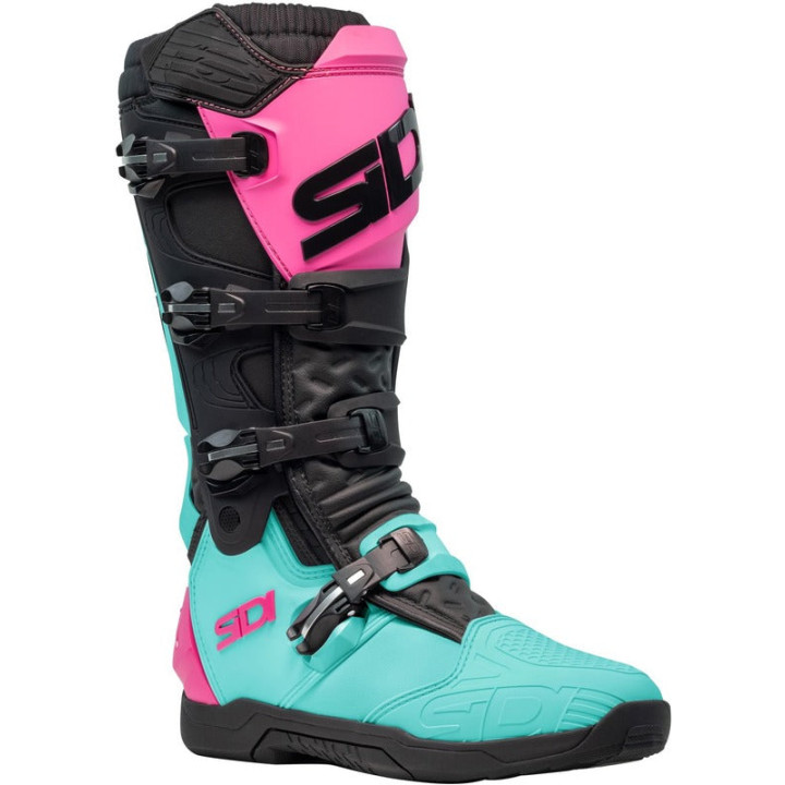 Bottes Sidi XPower SC - Menthe / noir / rose | Oxmoto