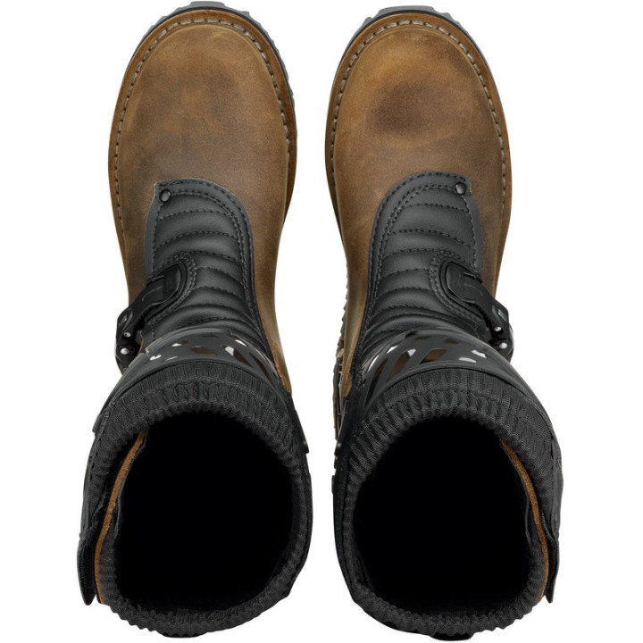Bottes Sidi Trial Zero 2 - Tobacco / noir | Oxmoto