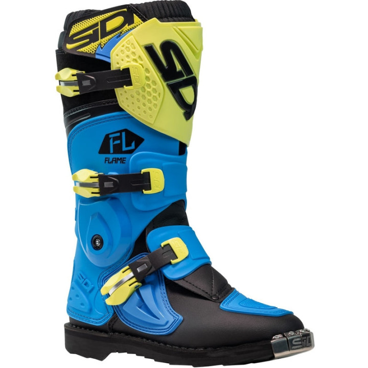 Bottes enfants Sidi Flame - bleu clair / Citron / noir