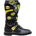 Bottes enfants Sidi Flame - noir / Citron / gris | Oxmoto