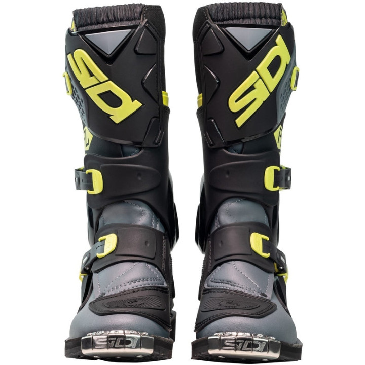 Bottes enfants Sidi Flame - noir / Citron / gris | Oxmoto