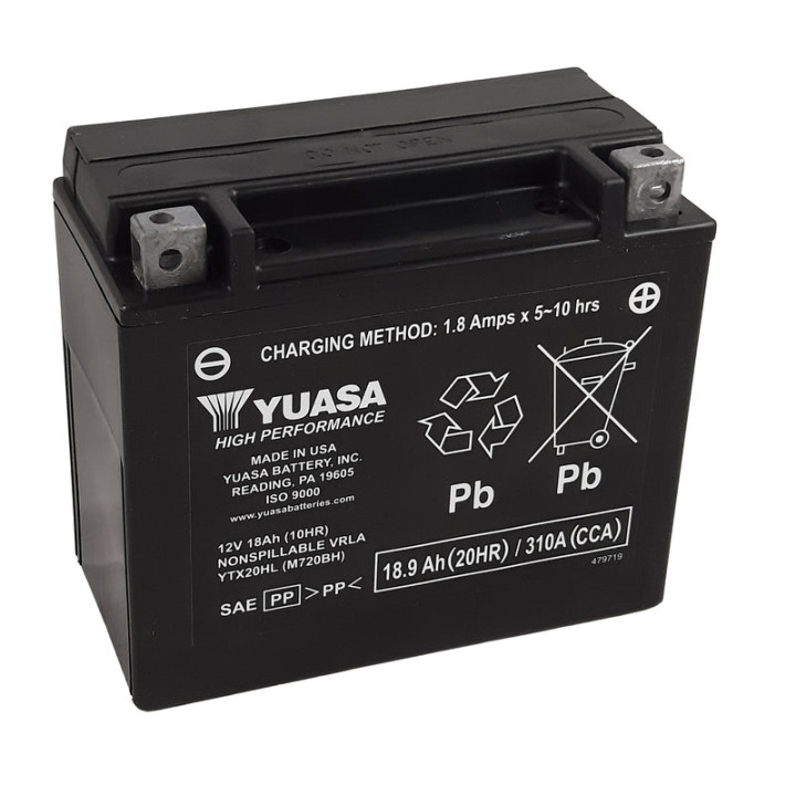 Batterie YUASA conventionnelle sans pack acide - 12N14-3A