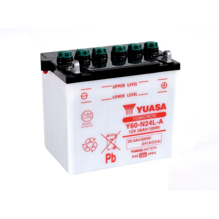 Batterie YUASA conventionnelle sans pack acide - B38-6A