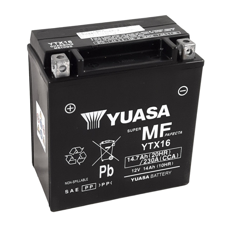 Batterie YUASA sans entretien avec pack acide - TTZ14S