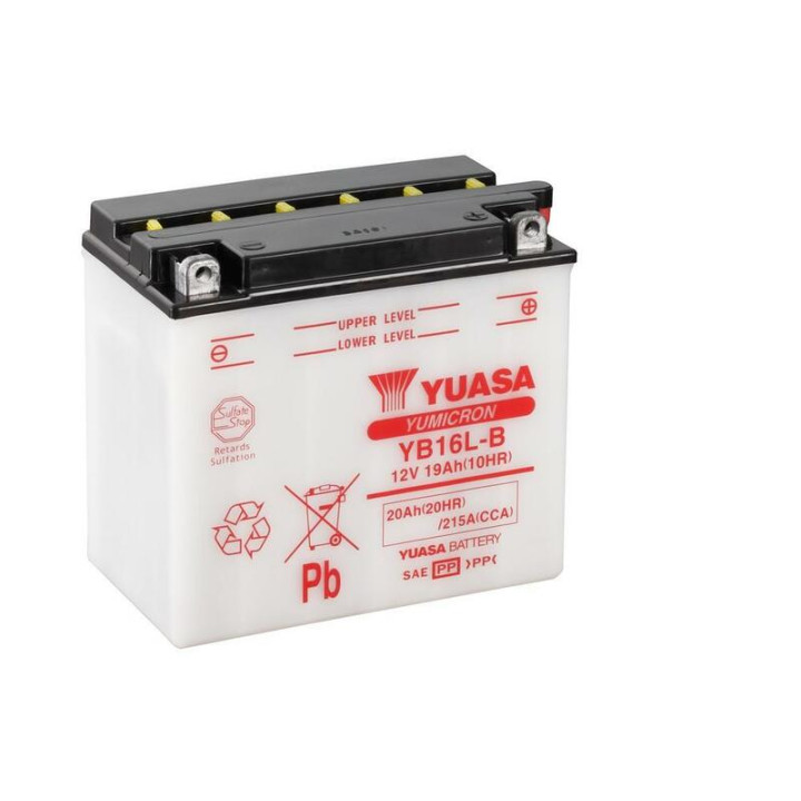 Batterie YUASA conventionnelle sans pack acide - YB16B-A