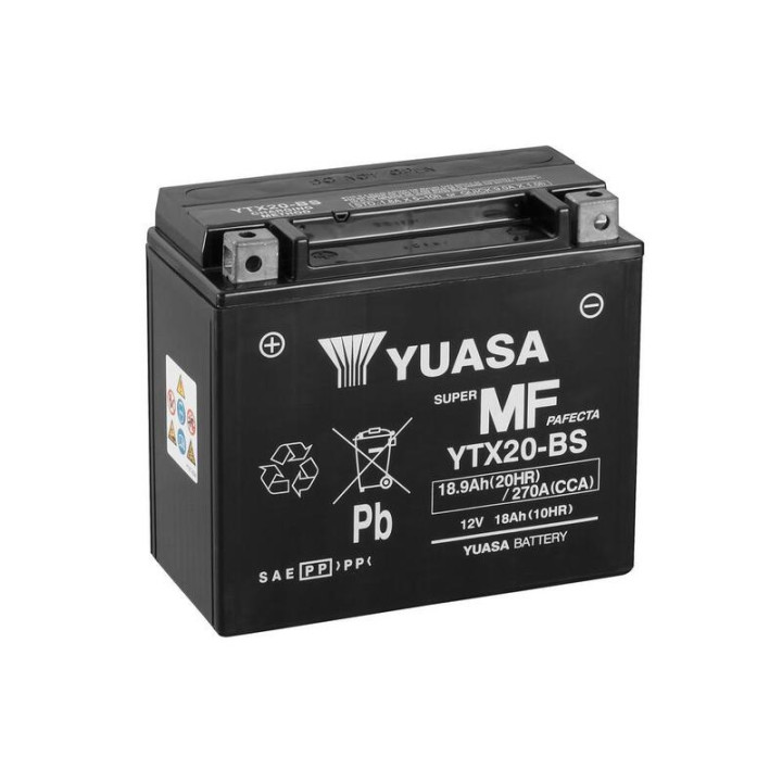 Batterie YUASA conventionnelle sans pack acide - YB16BA-1