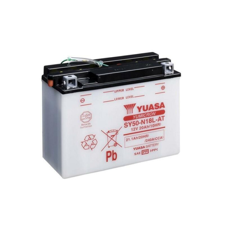 Batterie YUASA sans entretien avec pack acide - YT12A-BS