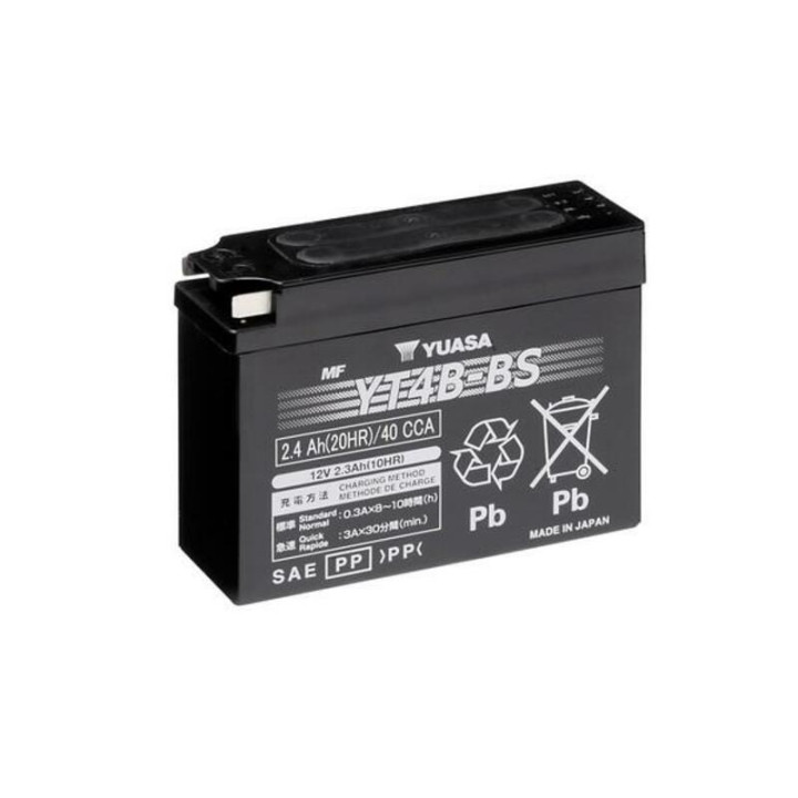 Batterie YUASA W/C sans entretien activée usine - YT12B FA