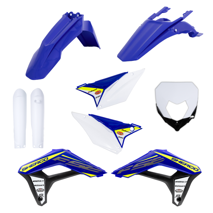 Kit plastique sherco se/sef 2018-2023 bleu 12153 | Oxmoto
