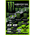 Planche de stickers monster DCor | Oxmoto