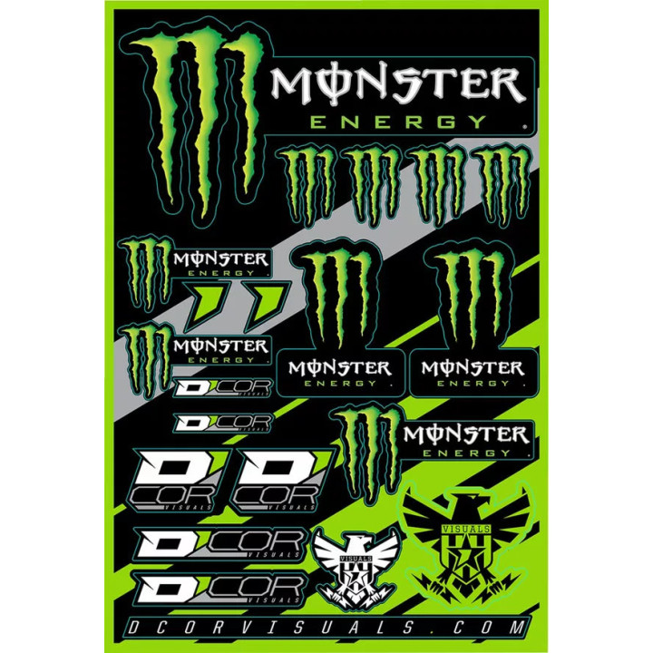 Planche de stickers monster DCor | Oxmoto