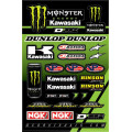 Planche de stickers Kawasaki monster DCor | Oxmoto