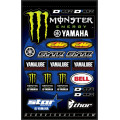 Planche de stickers Yamaha star DCor monster | Oxmoto