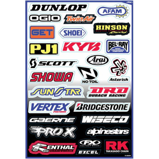 Planche de stickers factory effex multimarque 43200712