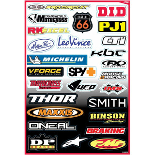 Planche de stickers factory effex multimarque 43200713