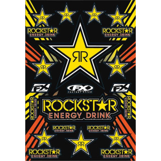 Planche de stickers rockstar energy fx 43201432 | Oxmoto