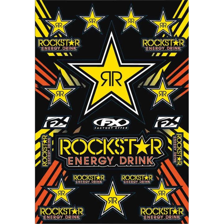 Planche de stickers rockstar energy fx 43201432 | Oxmoto