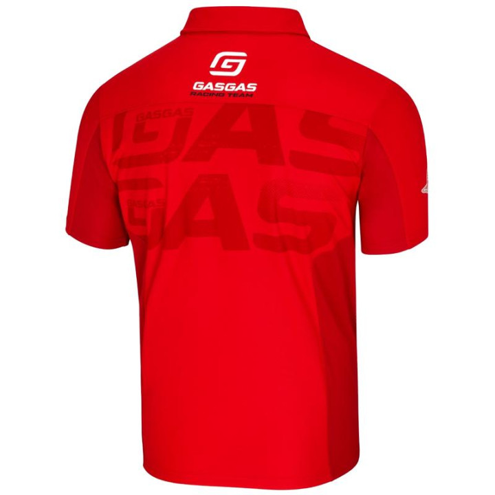 Polo Gas Gas team wear rouge 2025 | Oxmoto