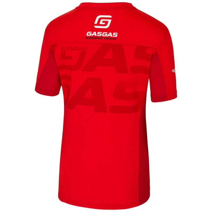 T-shirt femme Gas Gas team wear rouge 2025 | Oxmoto