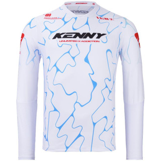 Maillot KENNY performance wave blanc | Oxmoto