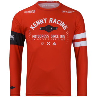 Maillot KENNY track dirt rouge | Oxmoto