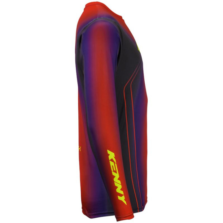 Maillot KENNY track focus rouge | Oxmoto