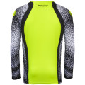 Maillot KENNY force pixel blanc/jaune fluo | Oxmoto