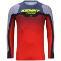 Maillot KENNY force beach gris/rouge | Oxmoto