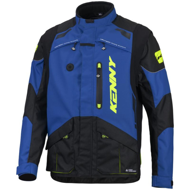 Veste enduro KENNY titanium bleu | Oxmoto